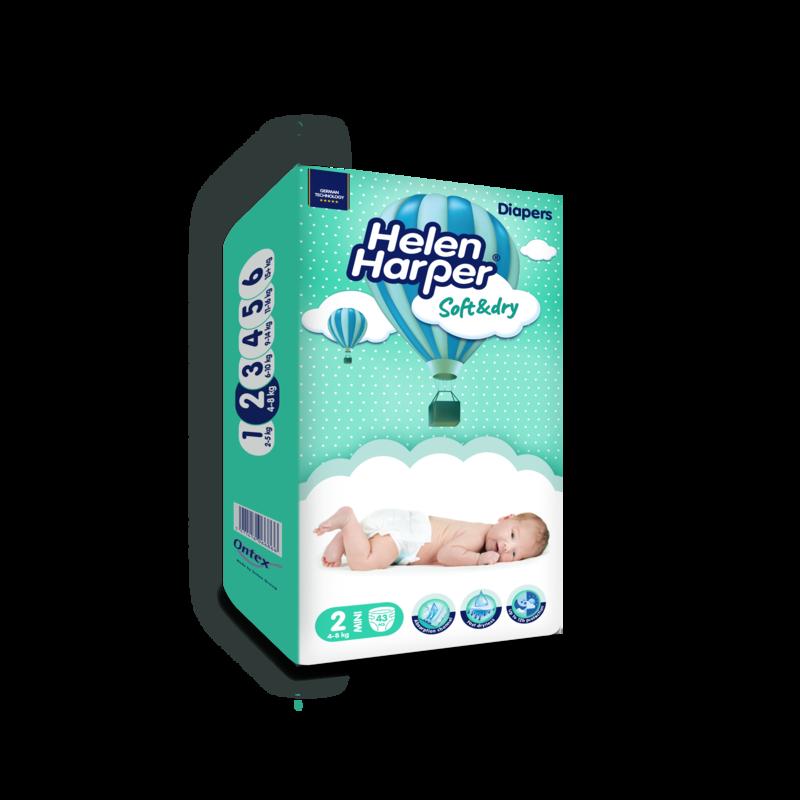 Підгузки Helen Harper Soft & DRY New Mini (2) 4-8 кг №43